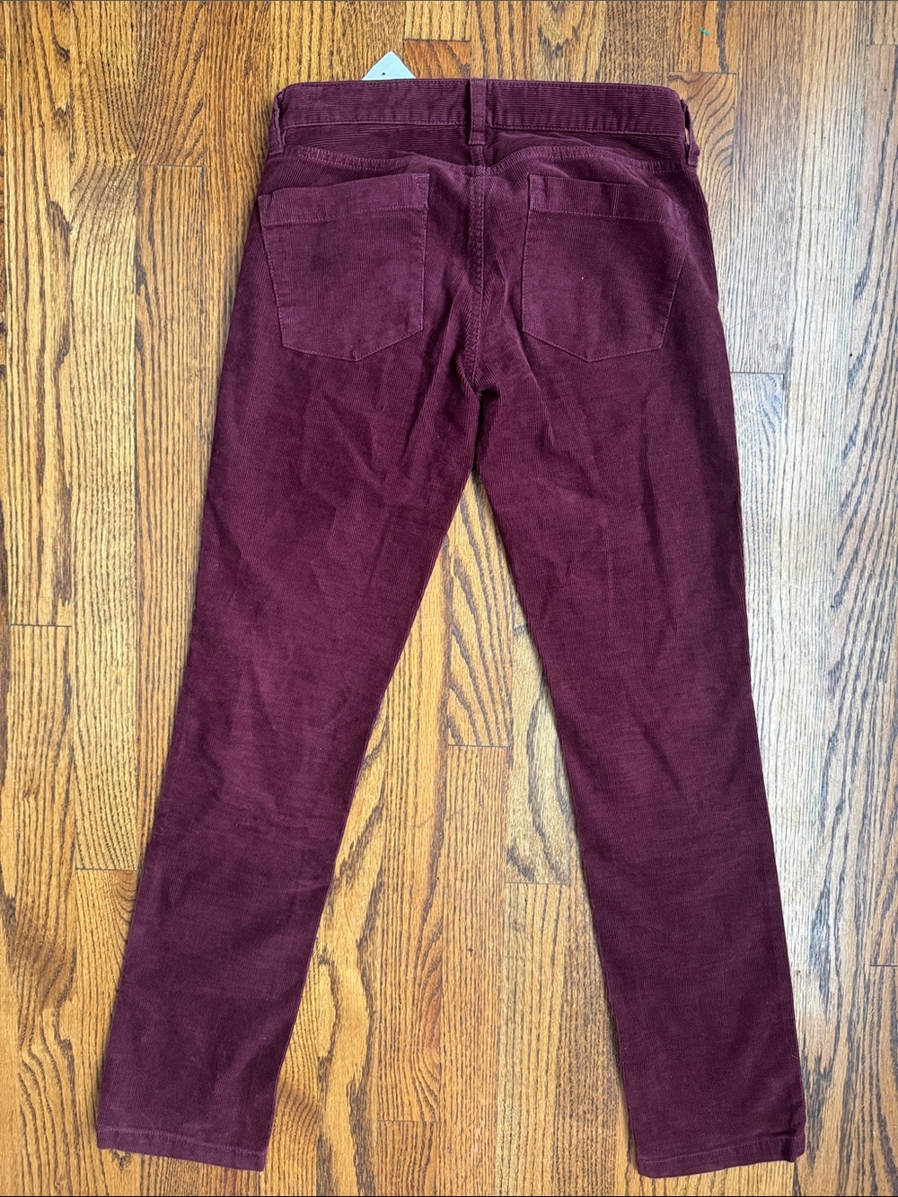 NWT J.Crew Matchstick Corduroy Pants 24S Burgundy Wine Skinny Stretch Cords - Picture 3 of 6